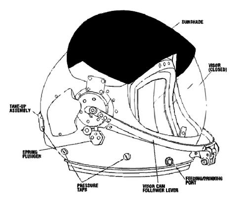 NASA flight hjelm